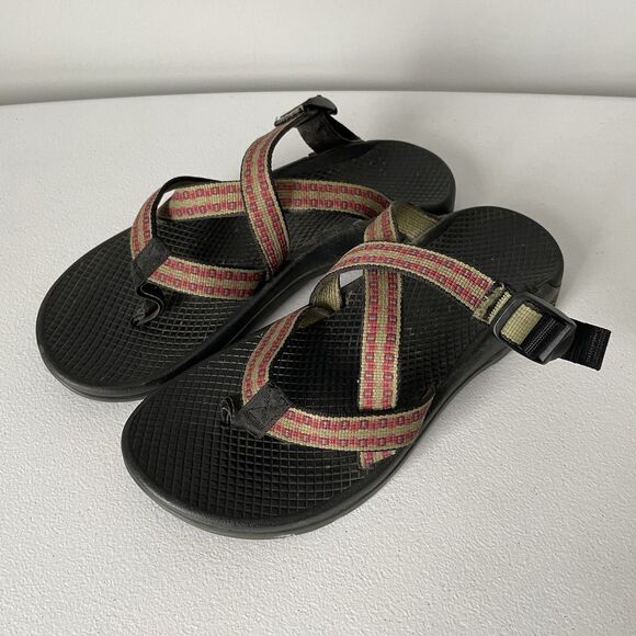 Chaco Sandals Strappy Backless Hiking Water Shoes Outdoor Pink Black Women's 8 - Picture 4 of 11